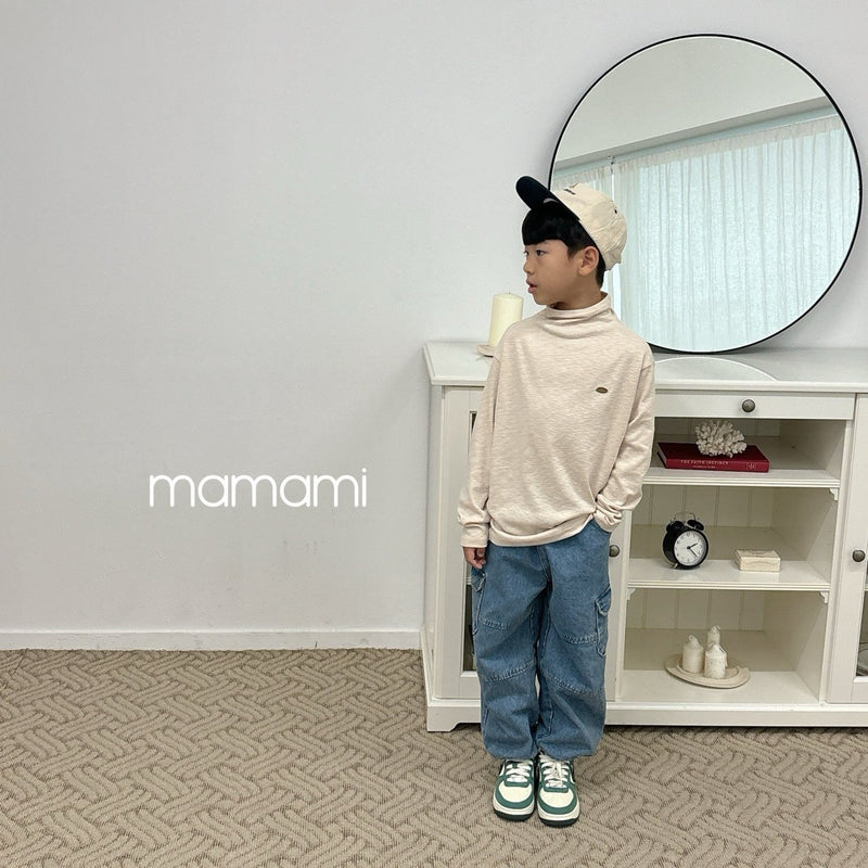 mamami / half pollar T-shirt【for kids & jr.】