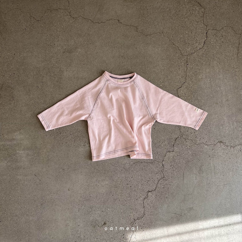 oatmeal / soft raglan tee【for kids】