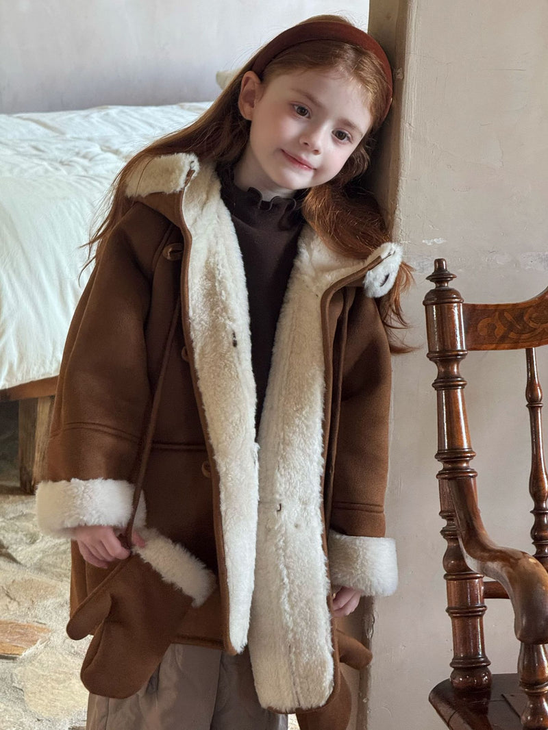 otaly / mouton coat gloves set【for kids , jr】