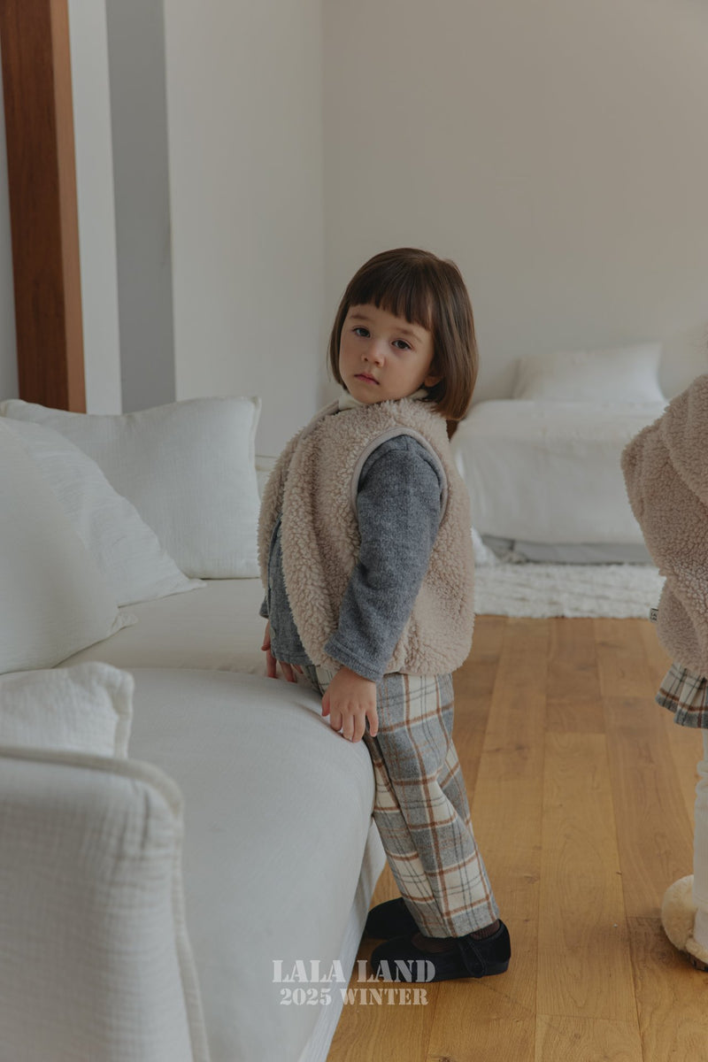 lalaland / bucket check pants【for kids】