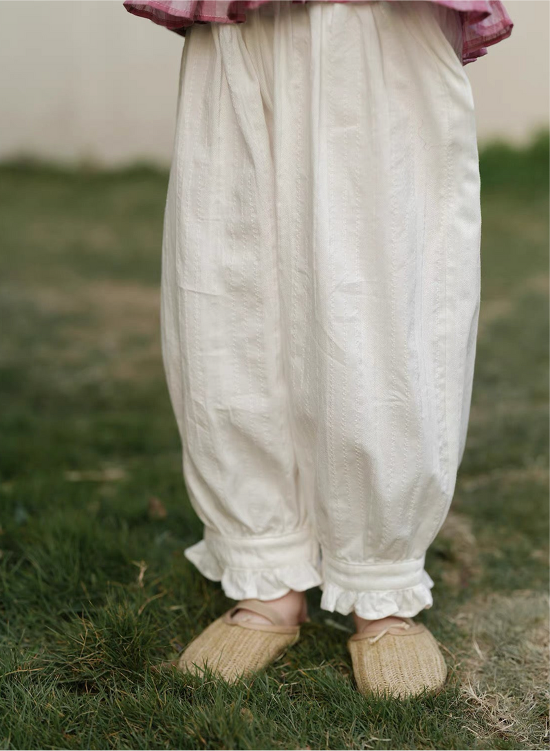 frill wide pants 【for kids&Jr.】