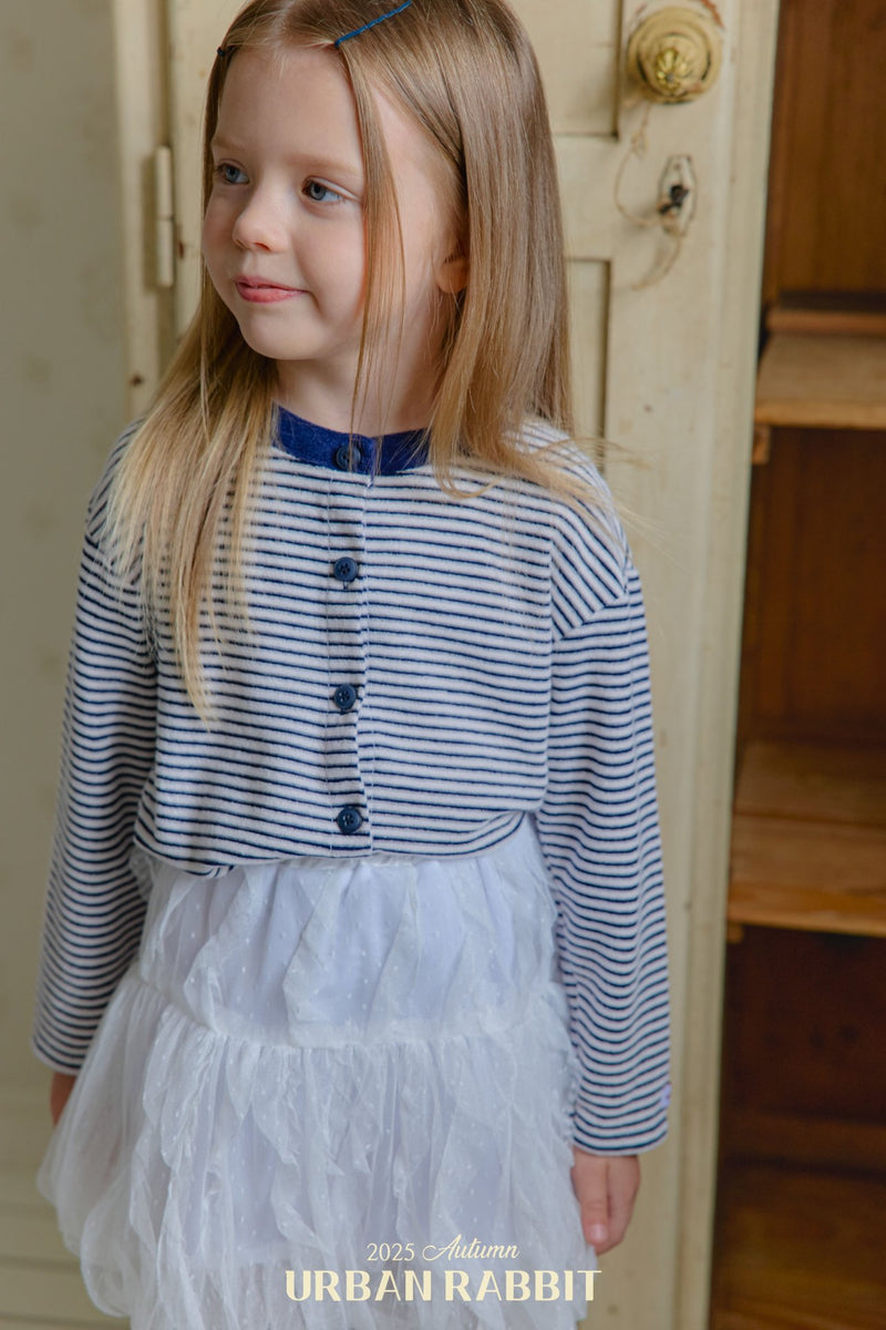 urban rabbit / loose stripe cardigan【for kids & Jr.】