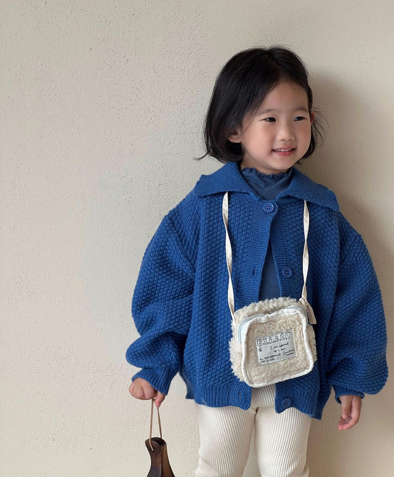 moss knit cardigan【for kids , jr】