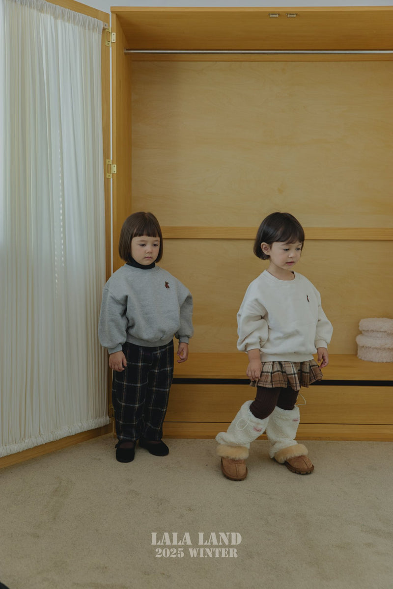 lalaland / bucket check skirt【for kids】