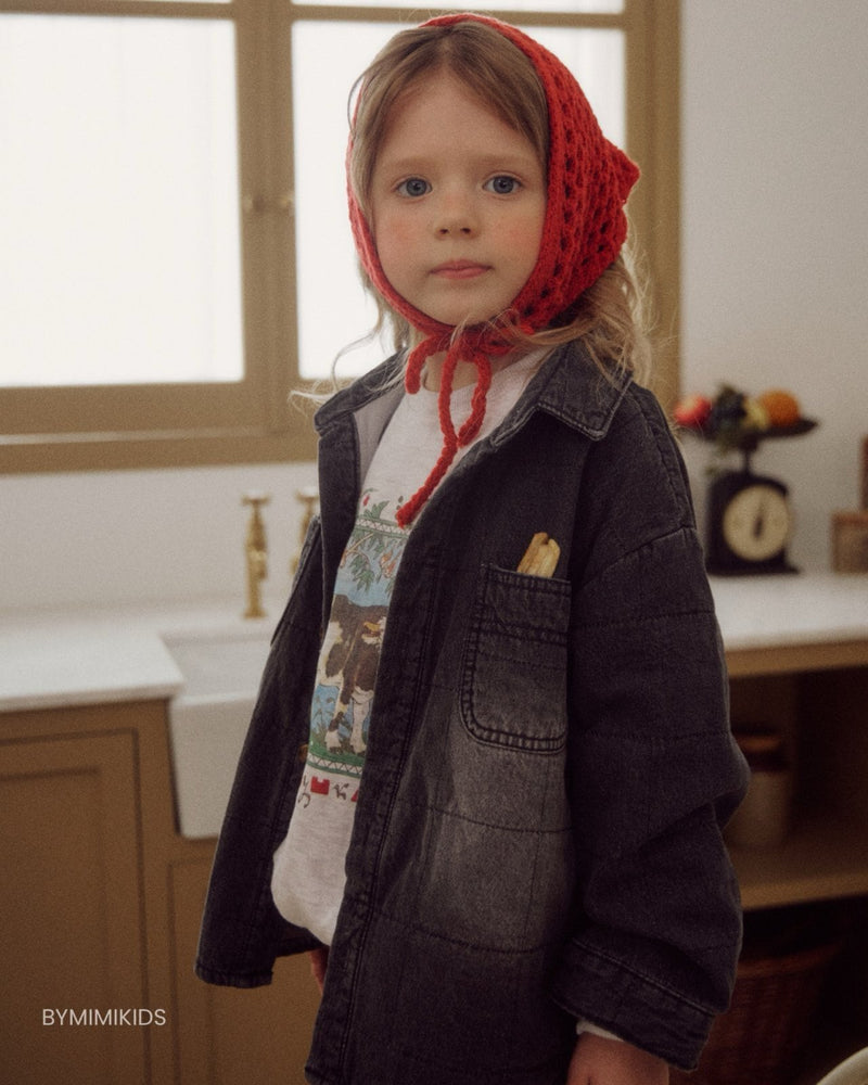 by mimi  / square quilting shirt jacket【for kids , jr】