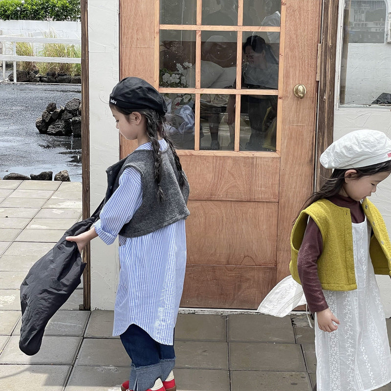 loose fit vest【for kids , jr】