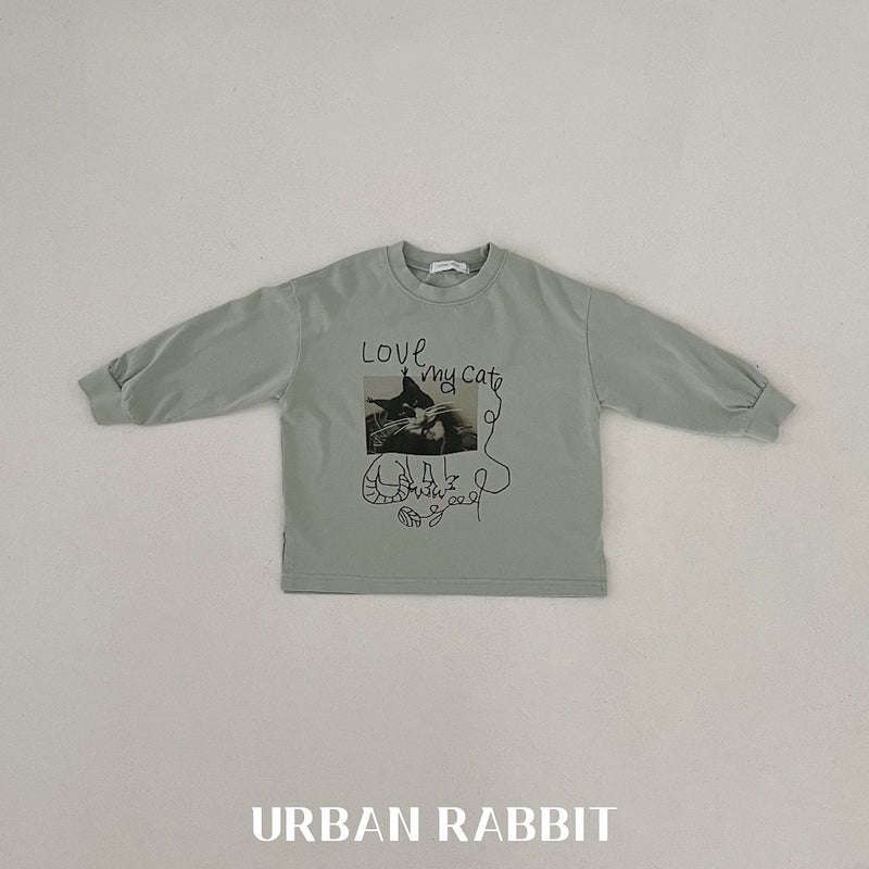 urban rabbit / my cat long t-shirt【for kids & Jr.】