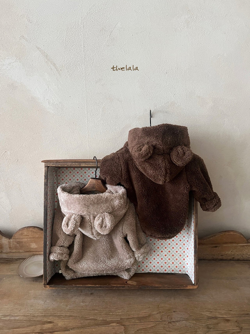 thelala / boa bear zip-up