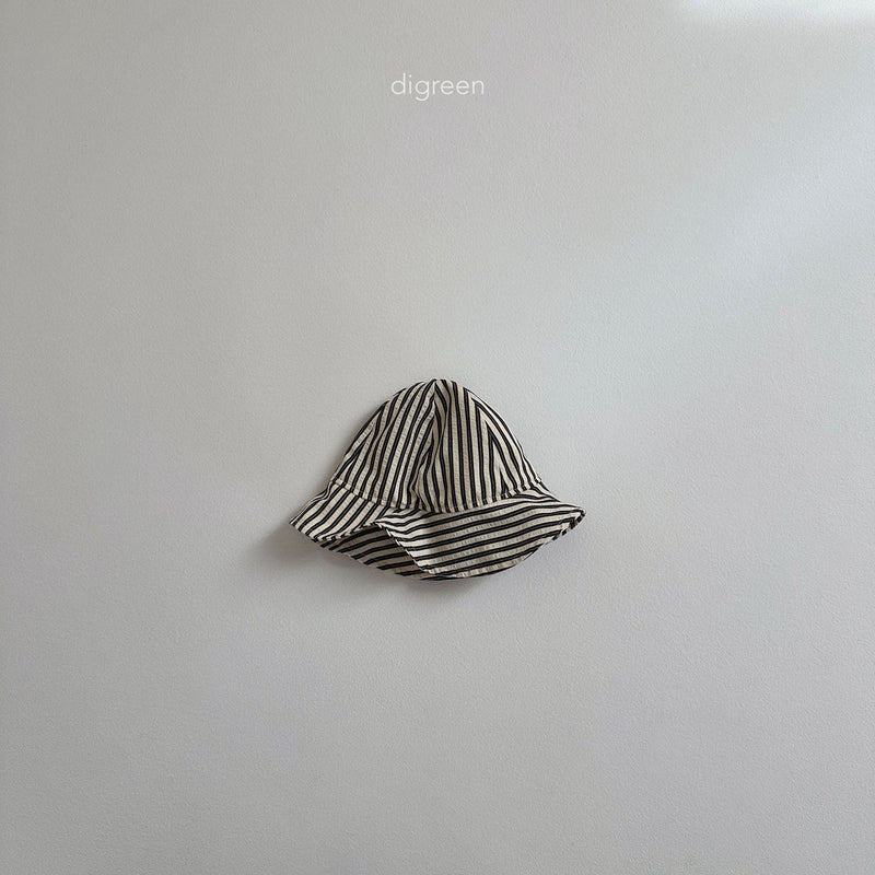 digreen / stripe summer hat