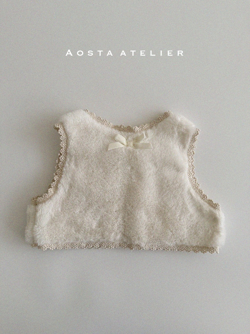 aosta / lace open vest