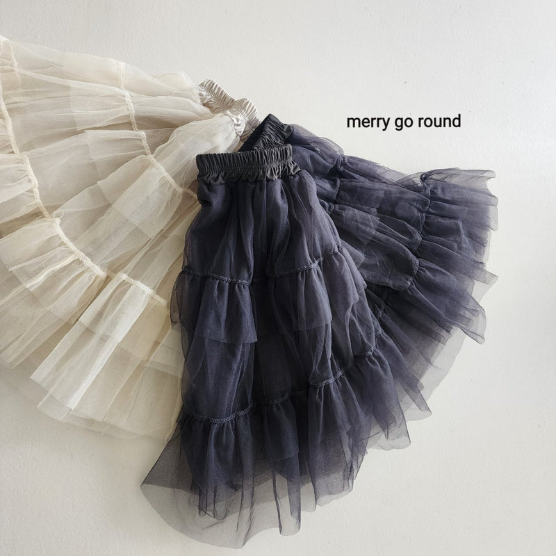 merry go round / frill tulle skirt