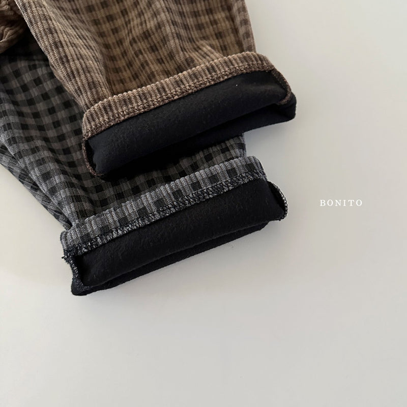 bonito / wool check pants