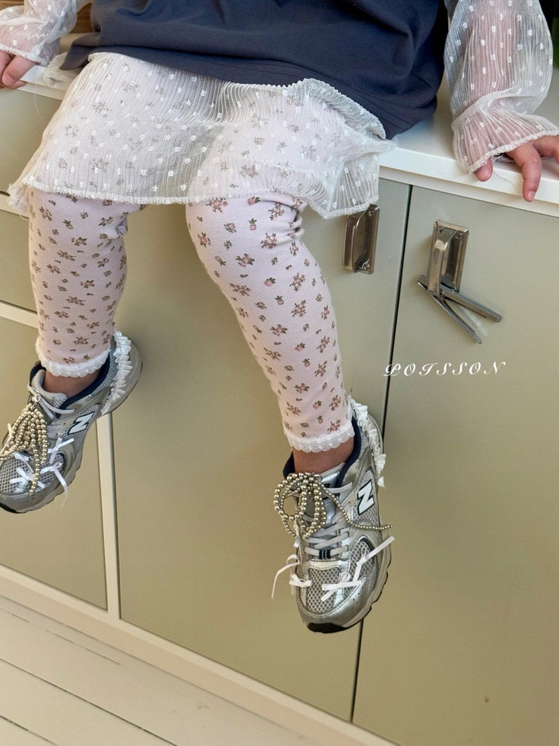 poisson / bella lace leggings【for  kids &Jr.】