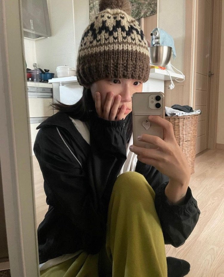 digreen / cowichan knit beanie