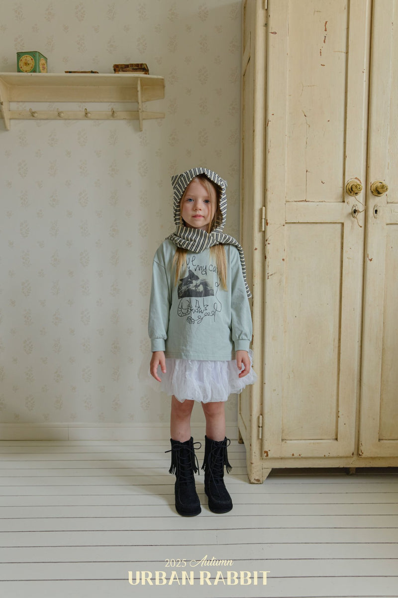 urban rabbit / my cat long t-shirt【for kids & Jr.】