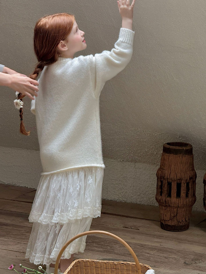 otaly / knit layered one-piece【for kids , jr】(no.5691)