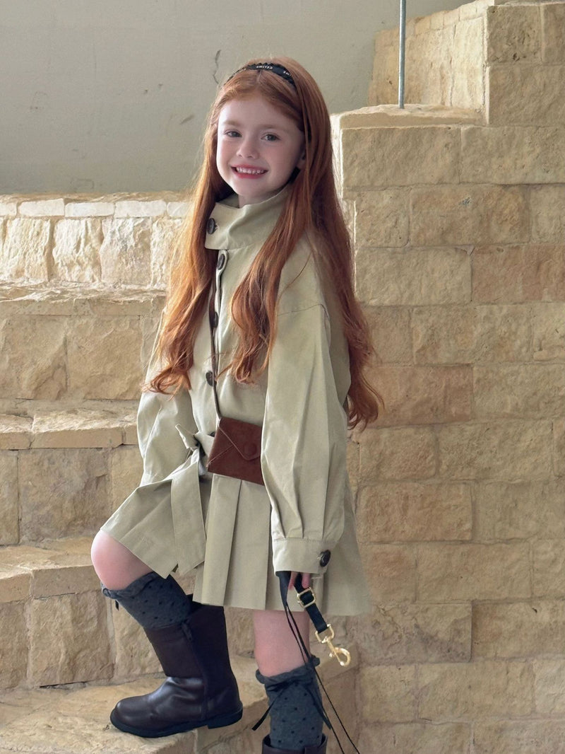 otaly /  pleats trench coat【for kids , jr】(no.5688)