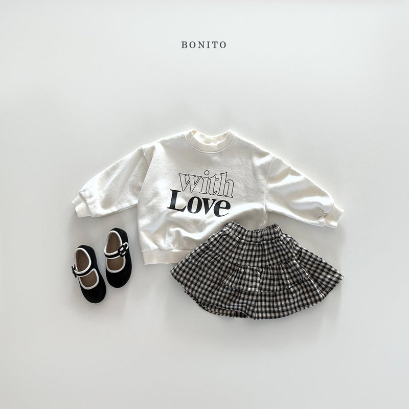 bonito / check tiared skirt【for kids&Jr.】