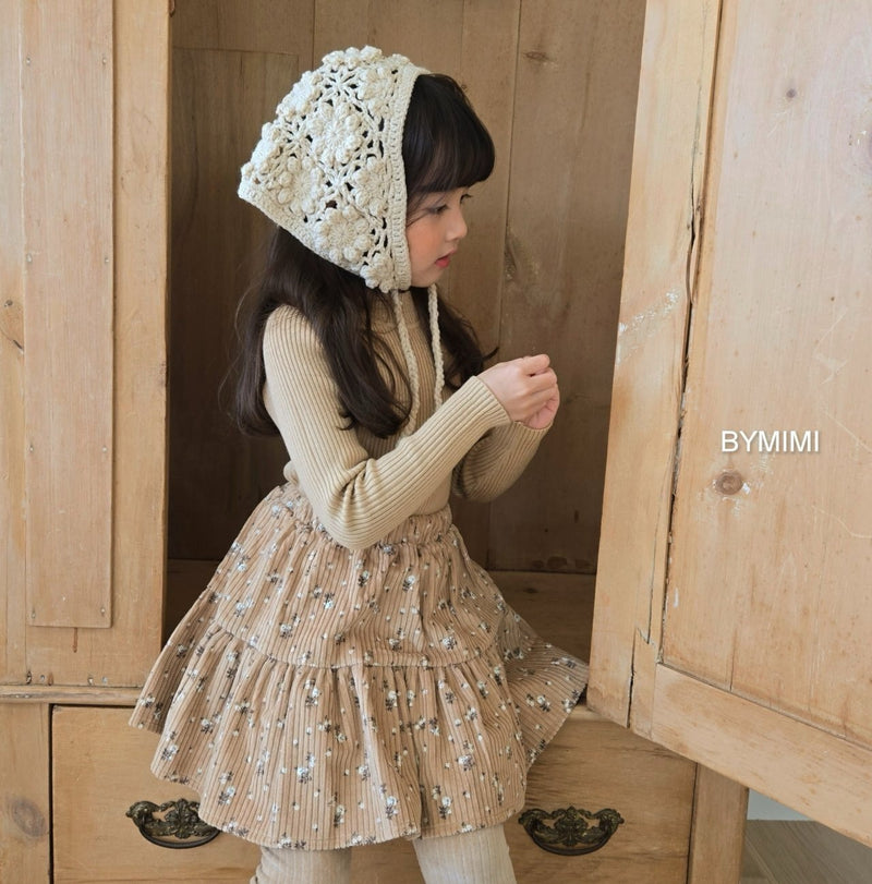 by mimi  / corduroy  skirt【for kids , jr】