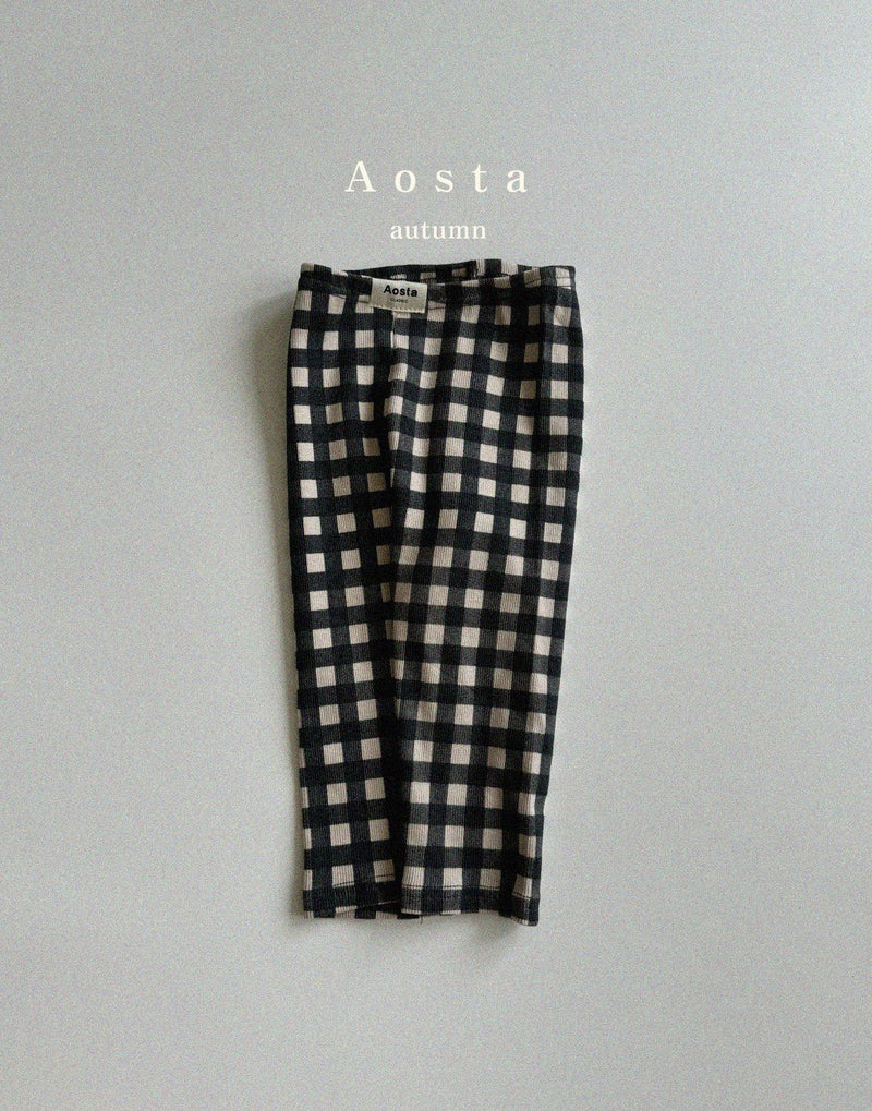 aosta / check leggings