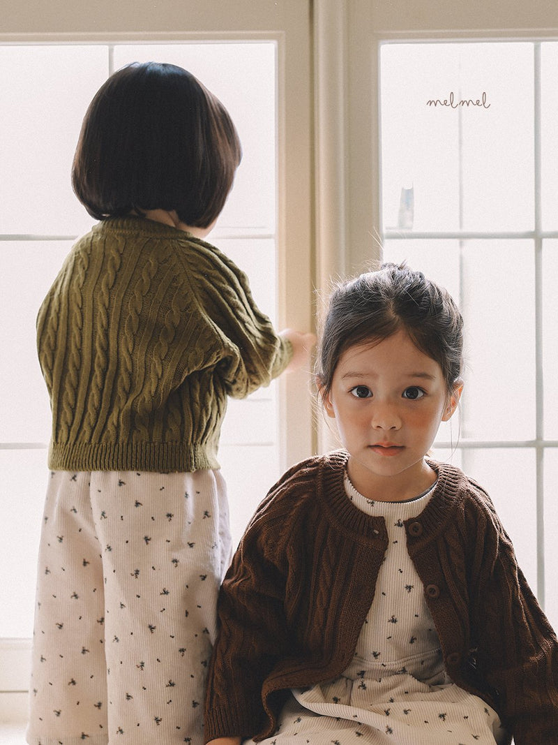 melmel / printed corduroy pants【for kids, jr.】