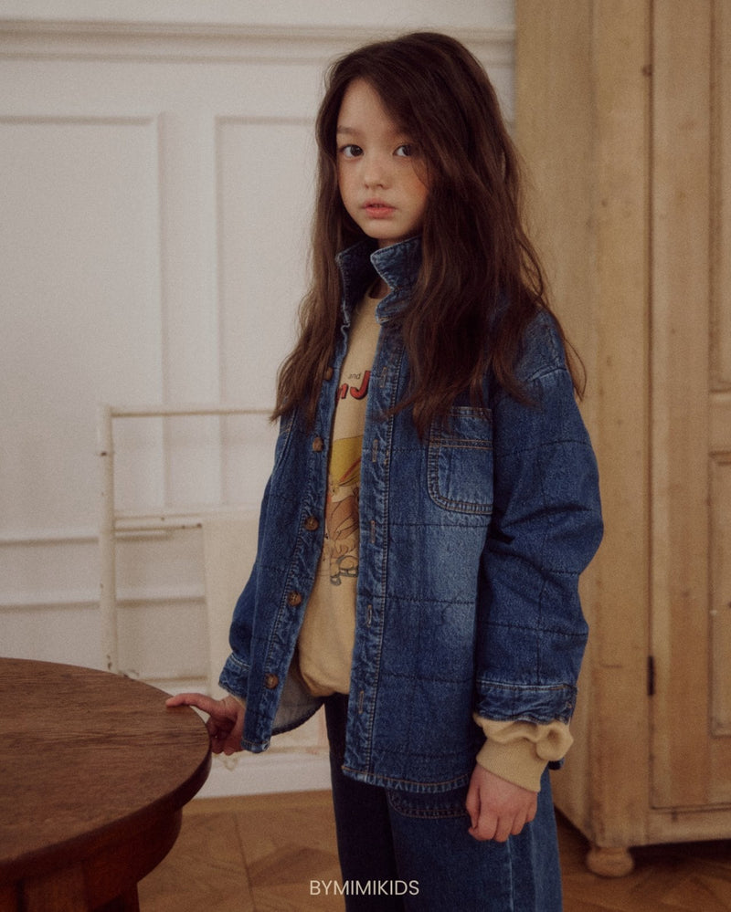 by mimi  / square quilting shirt jacket【for kids , jr】