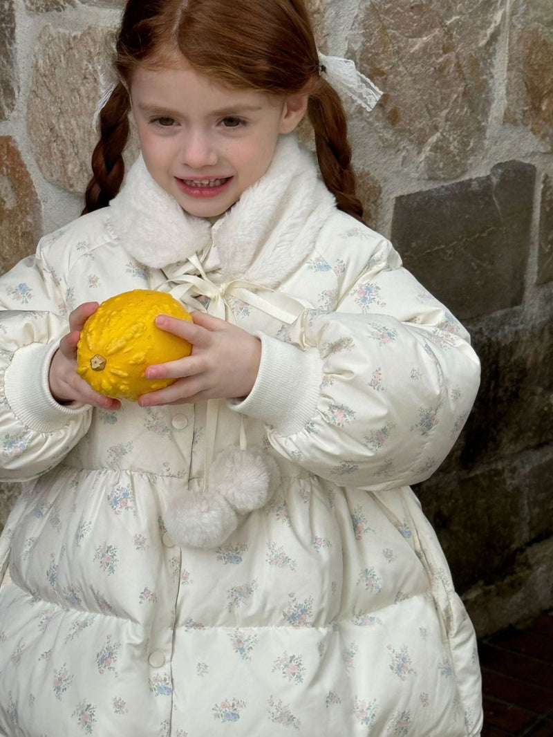 otaly / flower bouquet down coat【for kids , jr】