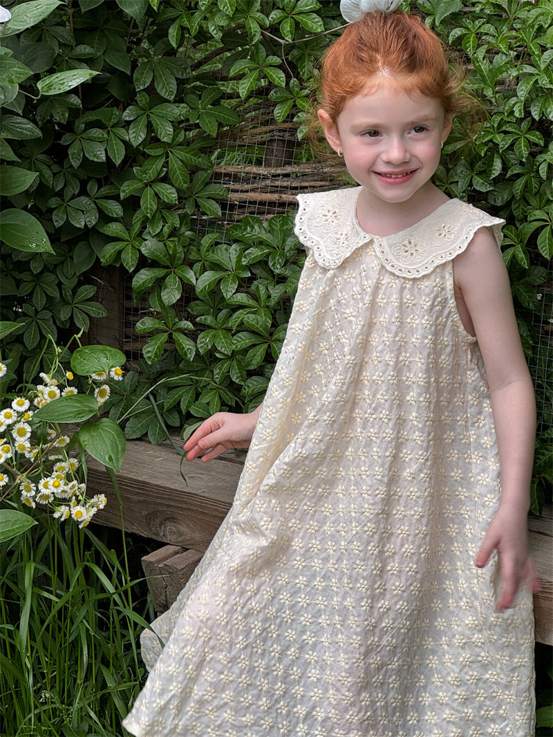 cheng le  /lace neck one-piece【for kids , jr】
