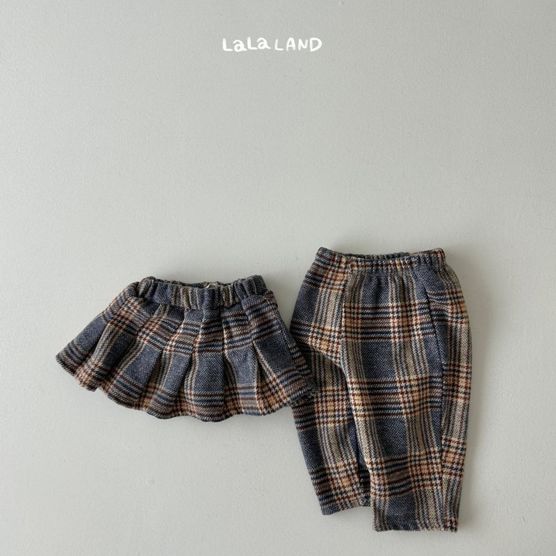 一部即納 Lalaland / london check skirt