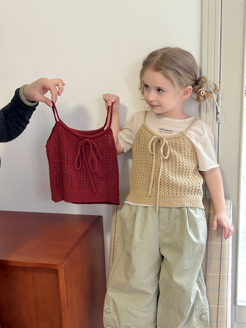 knit bustier【for kids &  Jr.】