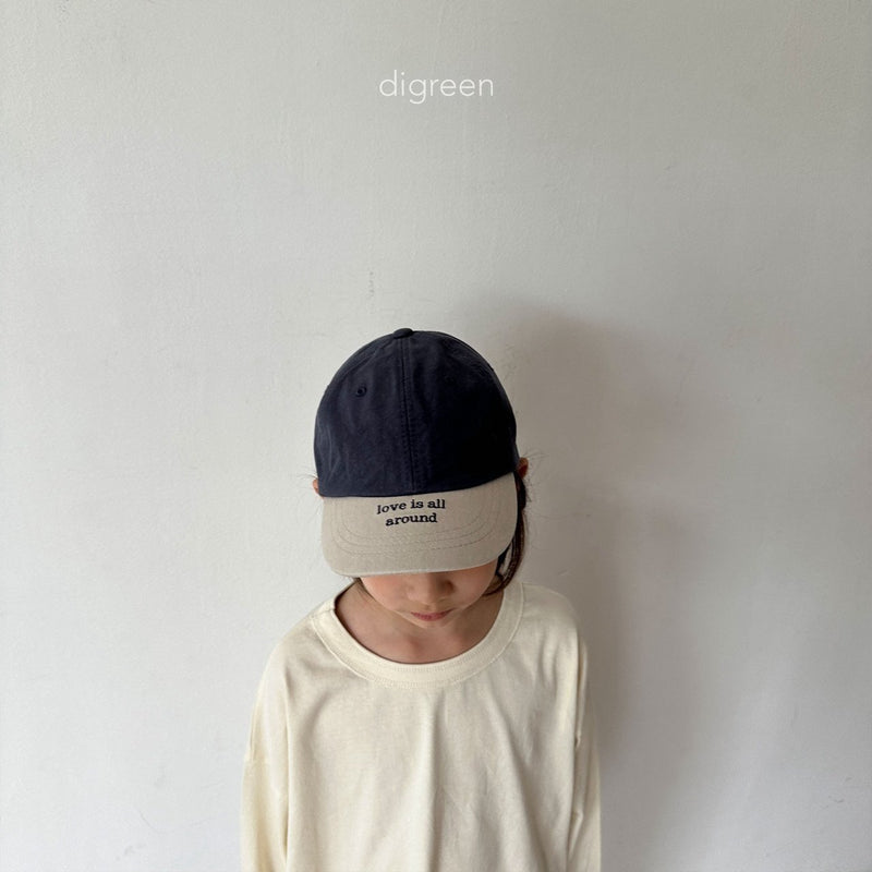 digreen / color block cap