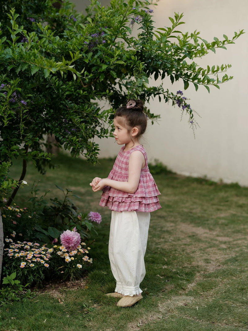 frill wide pants 【for kids&Jr.】