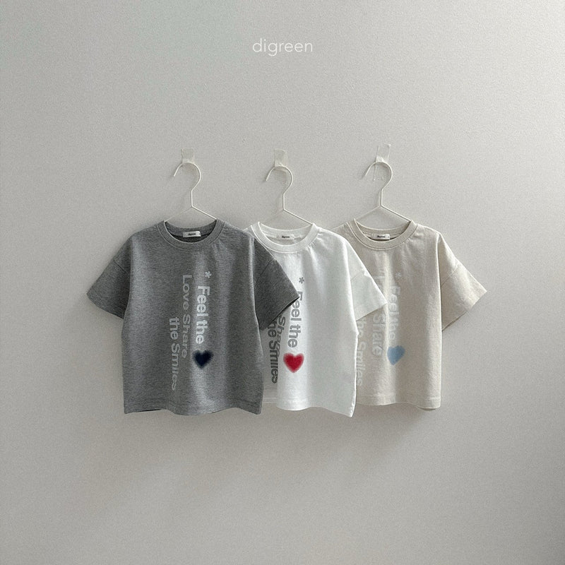 digreen / love share t-shirt【for kids】