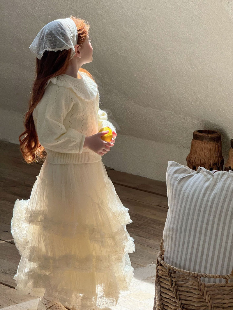 otaly / tulle maxi skirt【for kids , jr】