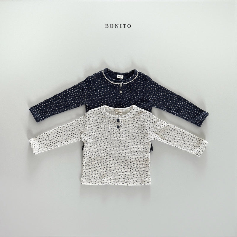 bonito / flower warp lace t【for kids&Jr.】