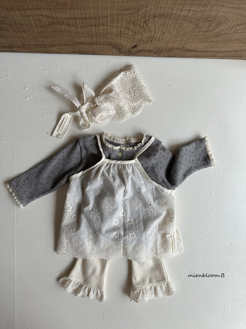 mien bloom B / lace boots cut pants【for baby,kids】