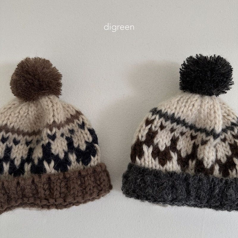 digreen / cowichan knit beanie