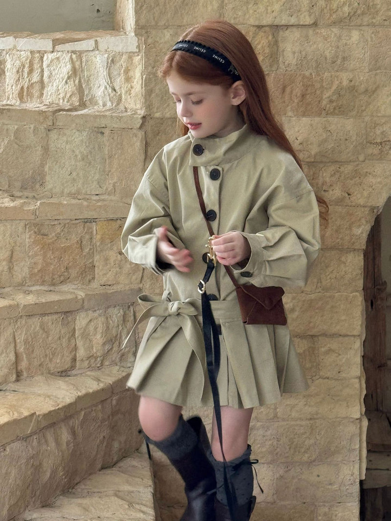 otaly /  pleats trench coat【for kids , jr】(no.5688)