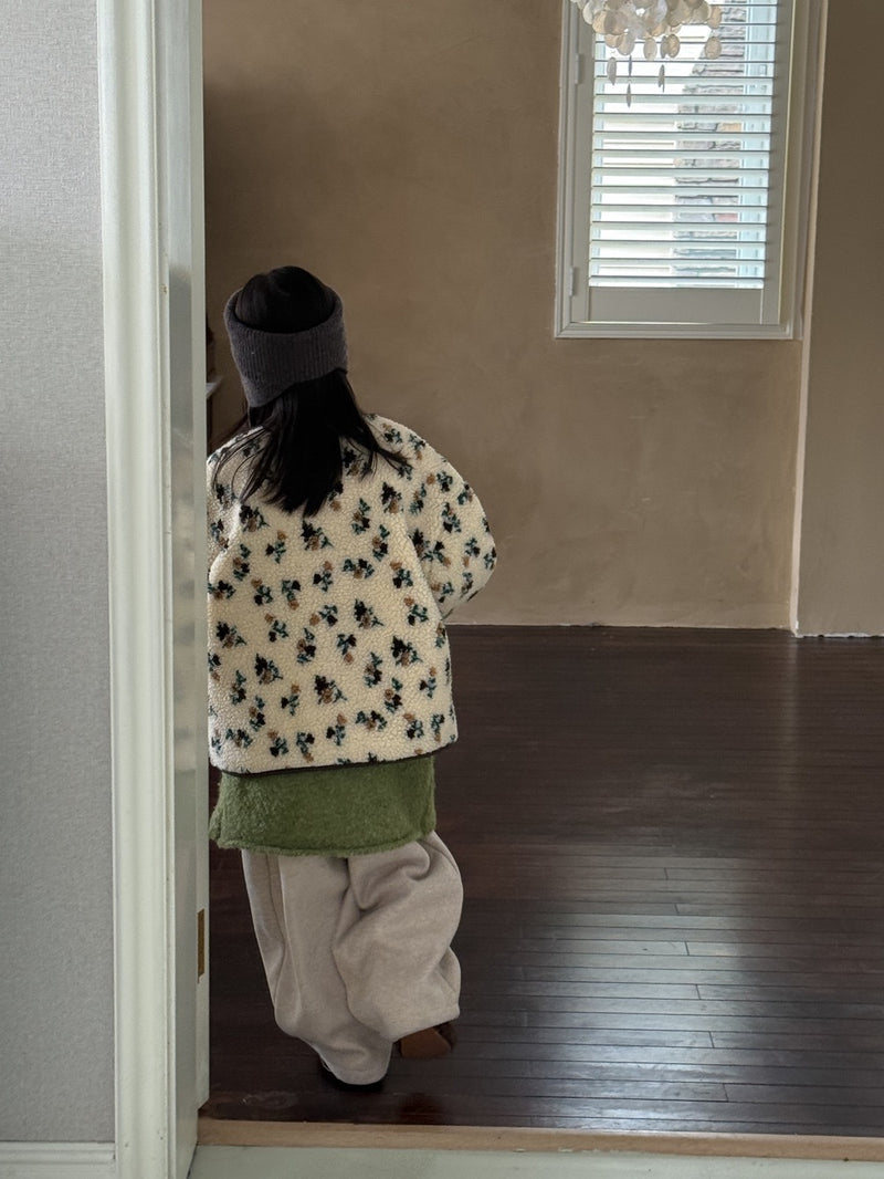 snow flower boa coat 【for kids&Jr.】