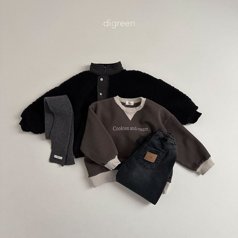 digreen / fleece half zipup mtm