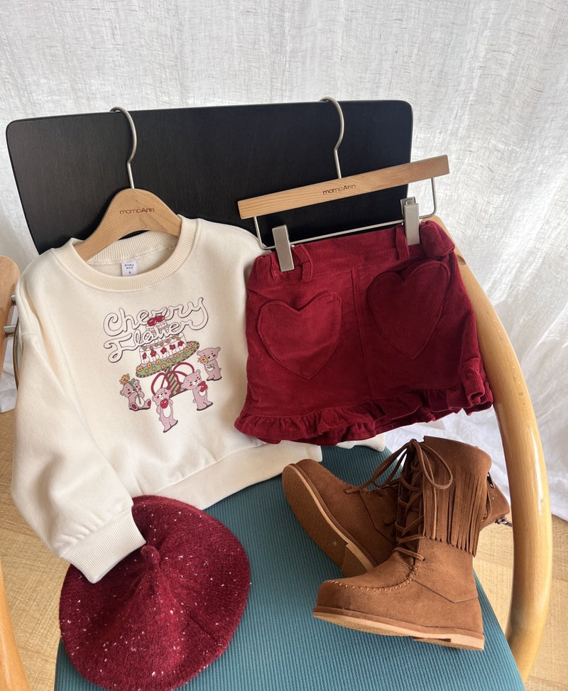 momo ann /  heart skirt 【for kids &Jr.】