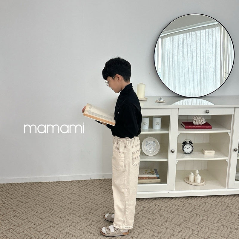 mamami / half pollar T-shirt【for kids & jr.】