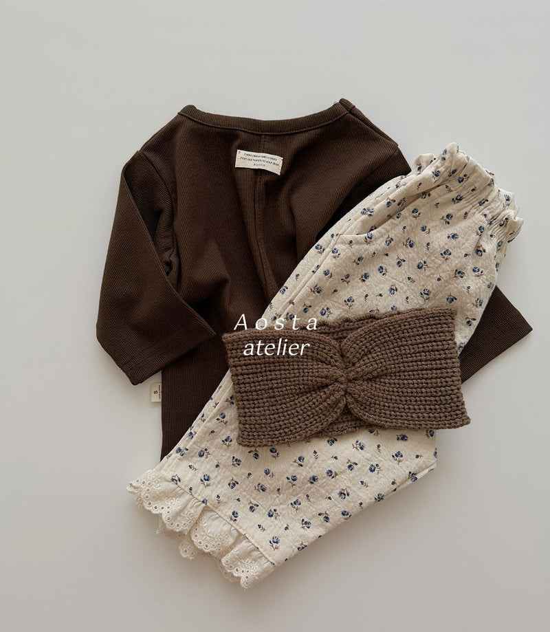 aosta /  every rib tee【for baby&kids】