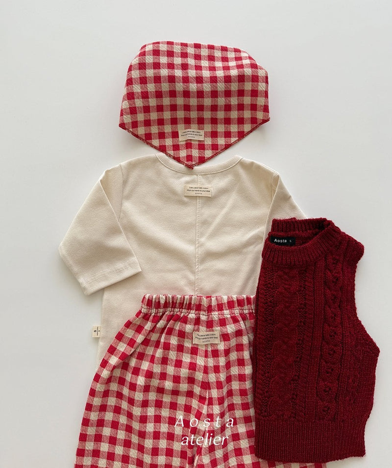 aosta /  every rib tee【for baby&kids】