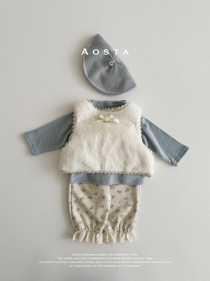 aosta / lace open vest