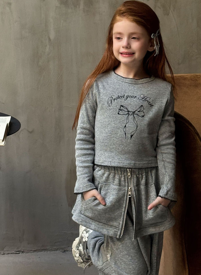 otaly /  hoodie tops & flare pants set【for kids , jr】(no.5736)