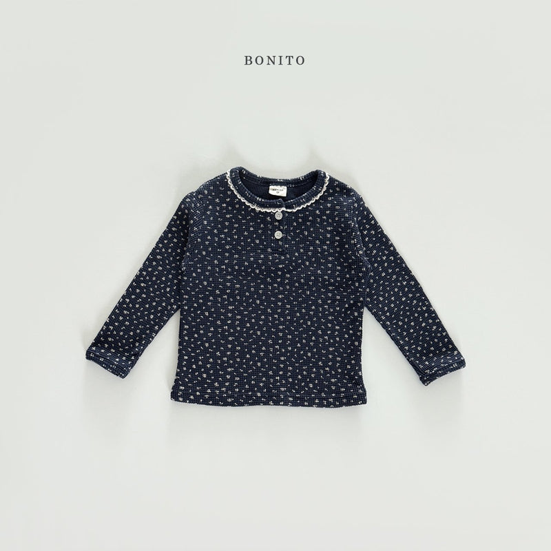 bonito / flower warp lace t【for kids&Jr.】