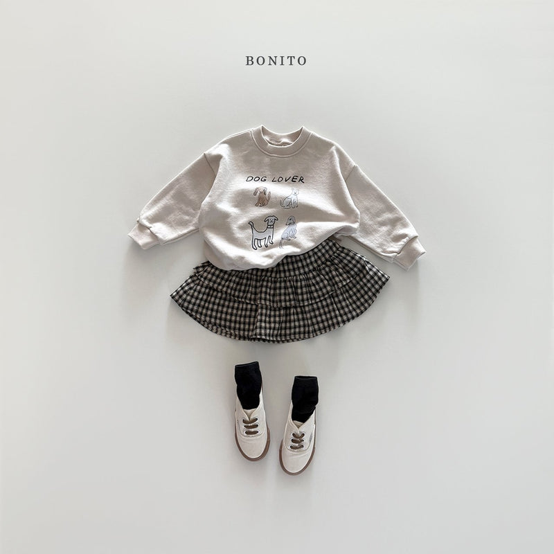 bonito / check tiared skirt【for kids&Jr.】