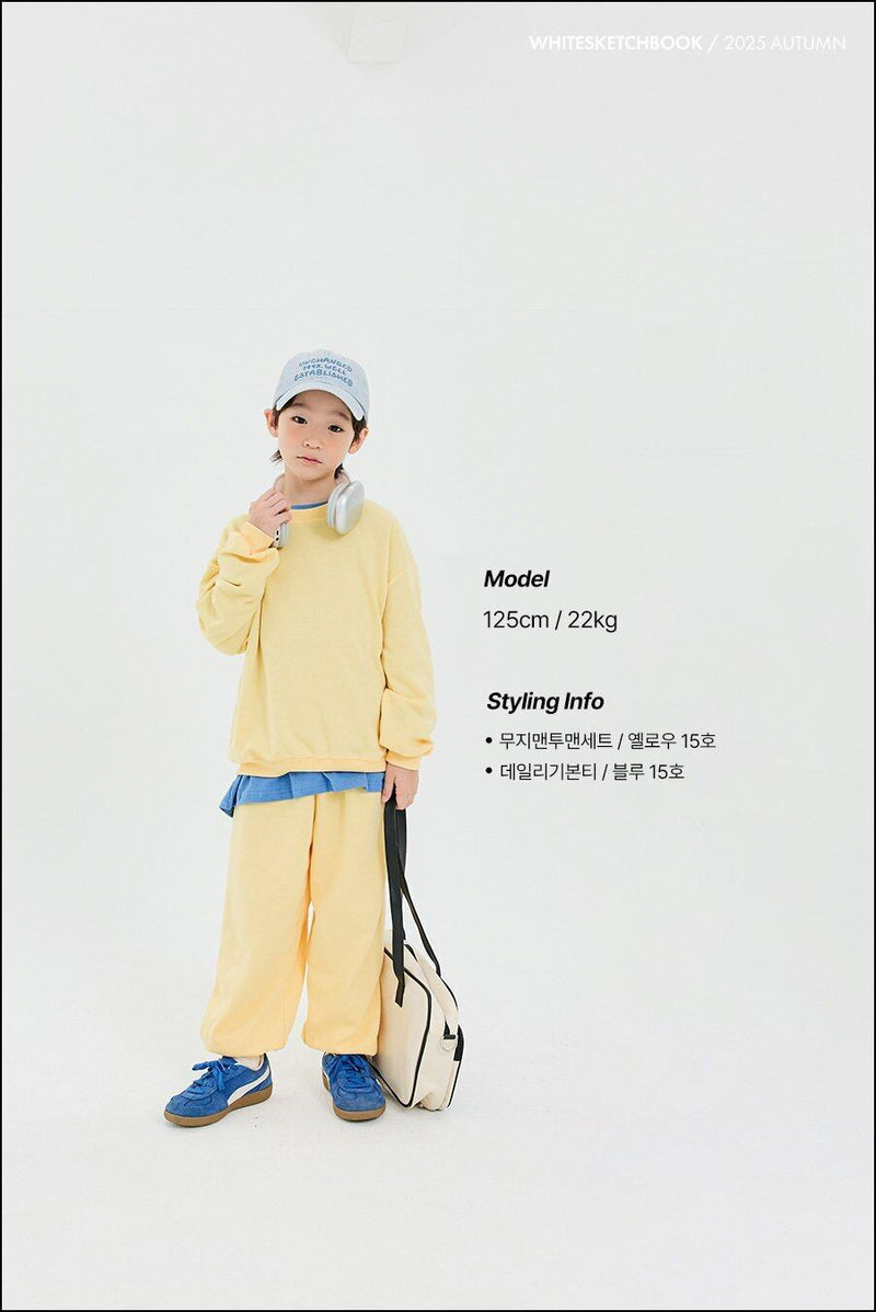 『8/31まで特別価格』white sketch book / butter muji mtm【for kids&Jr.】