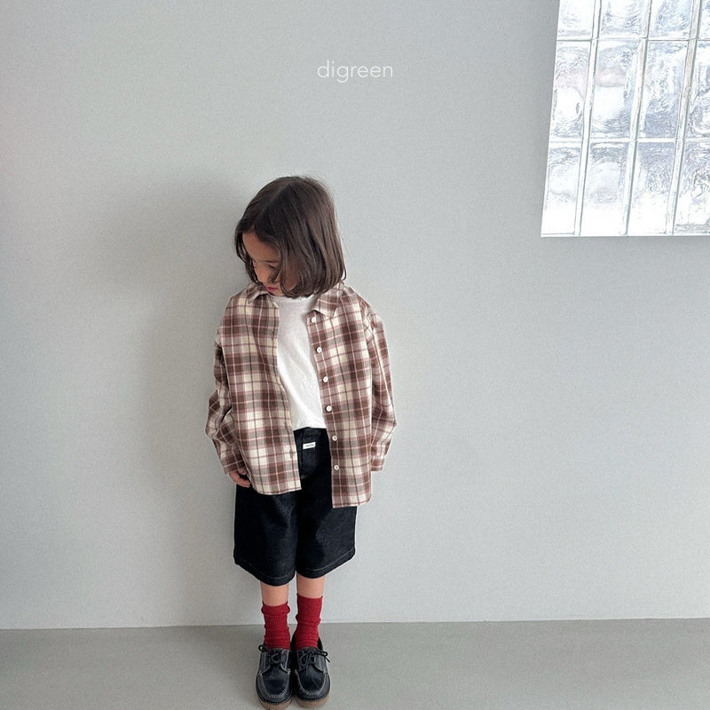digreen / plaid shirt【for kids】